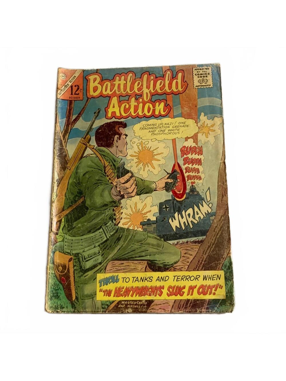 Battlefield Action #? Charlton Comics Silver Age War Comic Oct 12¢